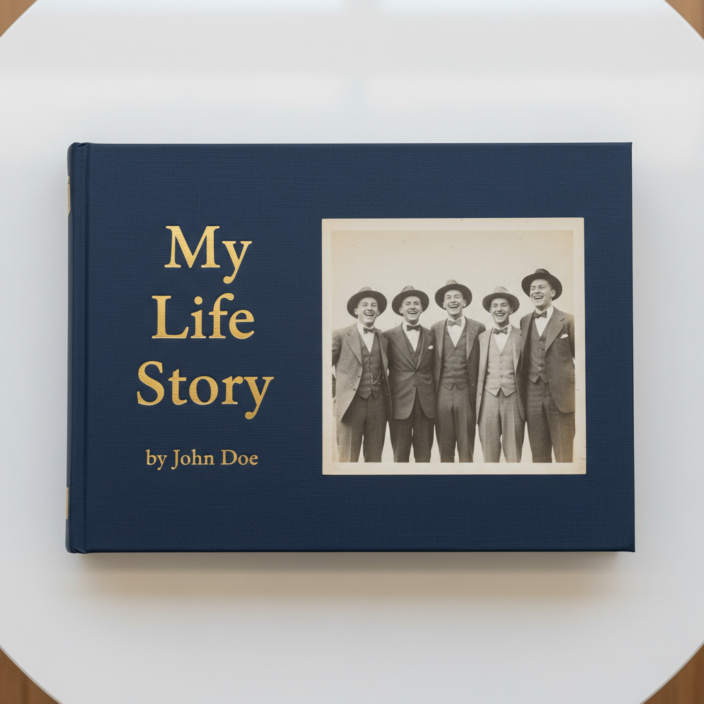 My StoryLoom keepsake book on a table